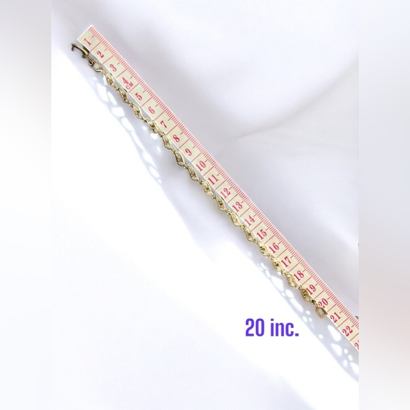 Elegant Gold and Silver Women's Bracelet 20 Inc. - Picture 6 of 7